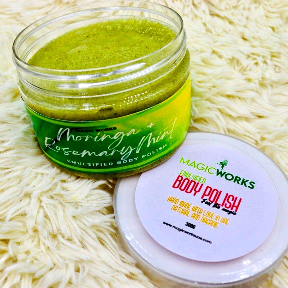 Moringa+Rosemary Body Polish scrub